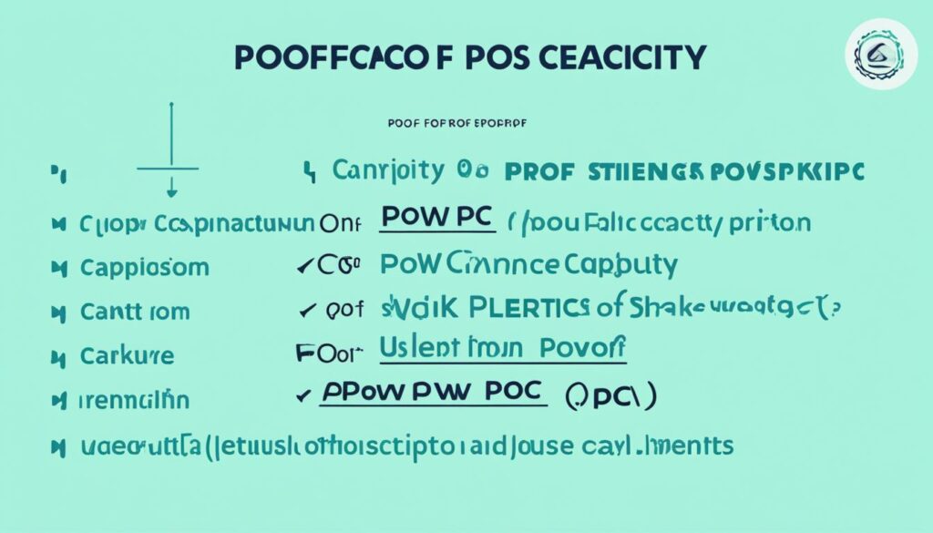 PoC vs PoW and PoS